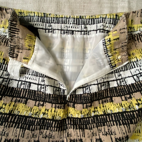 Studio Point Plus Colourful Linen Blend Mid Length Office Work  Skirt- Sz-18 - Picture 4 of 16